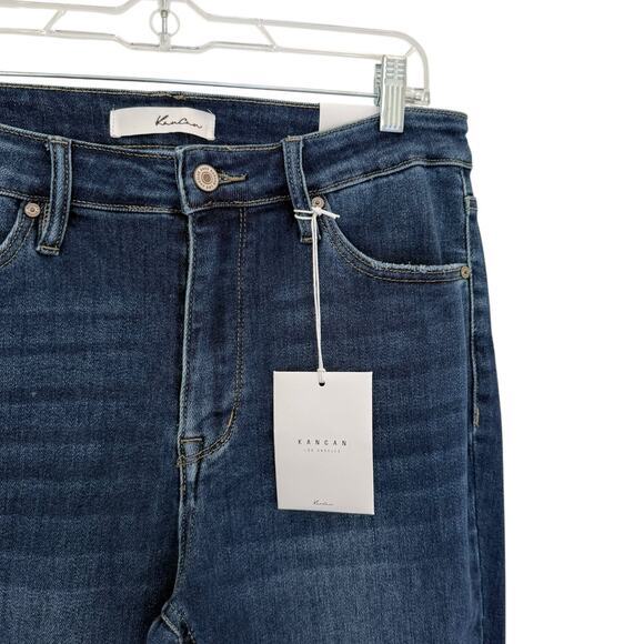 NWT KanCan Brenda Essentials High Rise Bootcut Raw Hem Jeans Size 11/29 - Picture 5 of 11